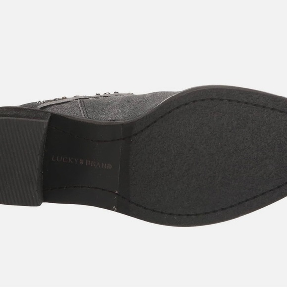 Lucky Brand Charcoal Studded Ankle Booties - Picture 6 of 8